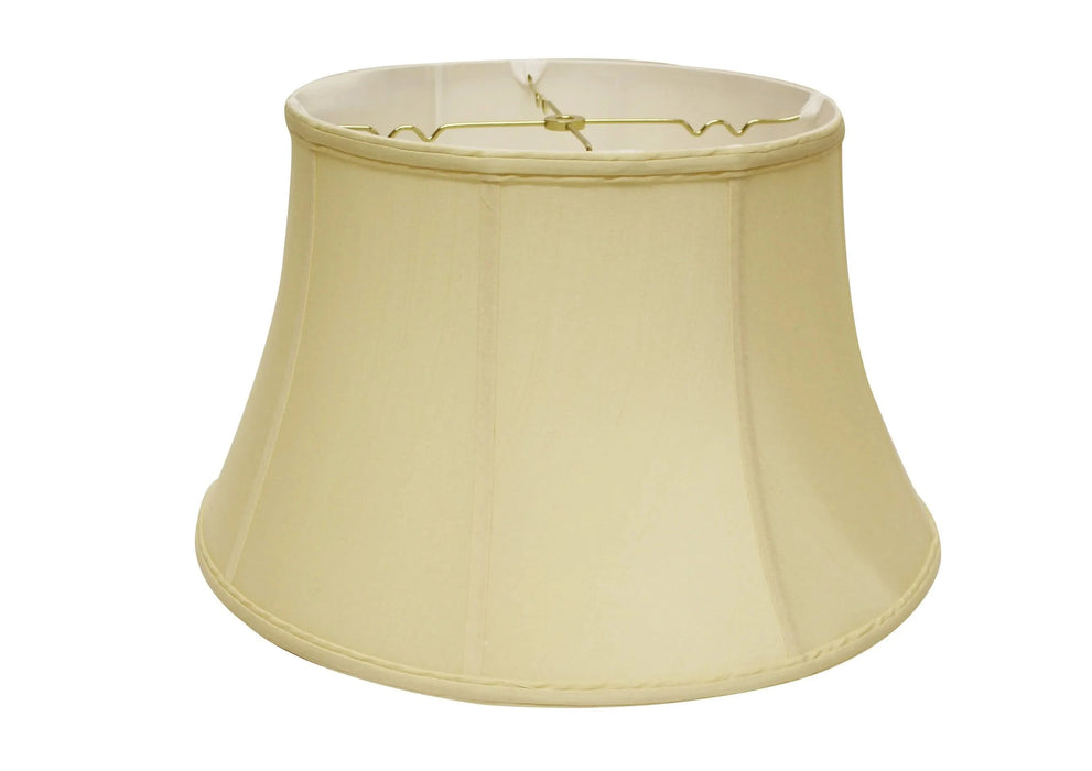 Slant Shallow Drum Softback Lampshade with Washer Fitter, Antique White Default -DTYStore