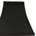 Slant Square Bell Hardback Lampshade with Washer Fitter, Black (with white lining) Default -DTYStore