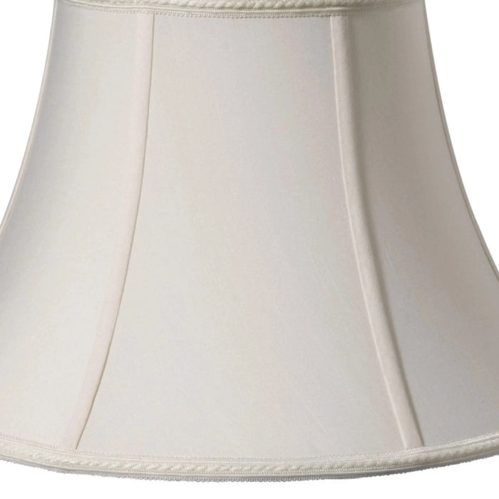 Slant Transitional Oval Softback Lampshade with Washer Fitter, Cream Default -DTYStore