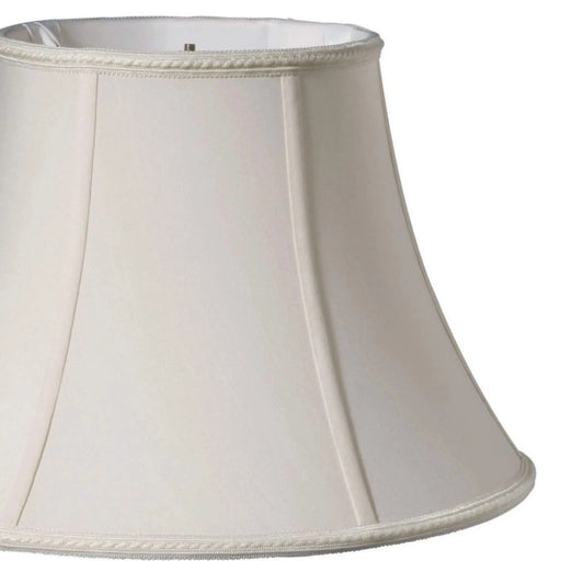 Slant Transitional Oval Softback Lampshade with Washer Fitter, Cream Default -DTYStore