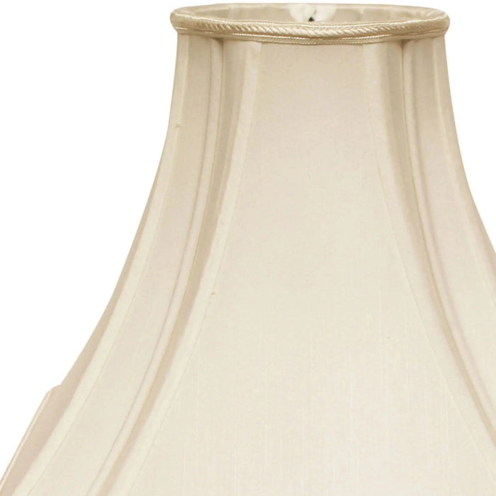 Slant V-Corner Square Softback Lampshade with Washer Fitter, Egg Default -DTYStore