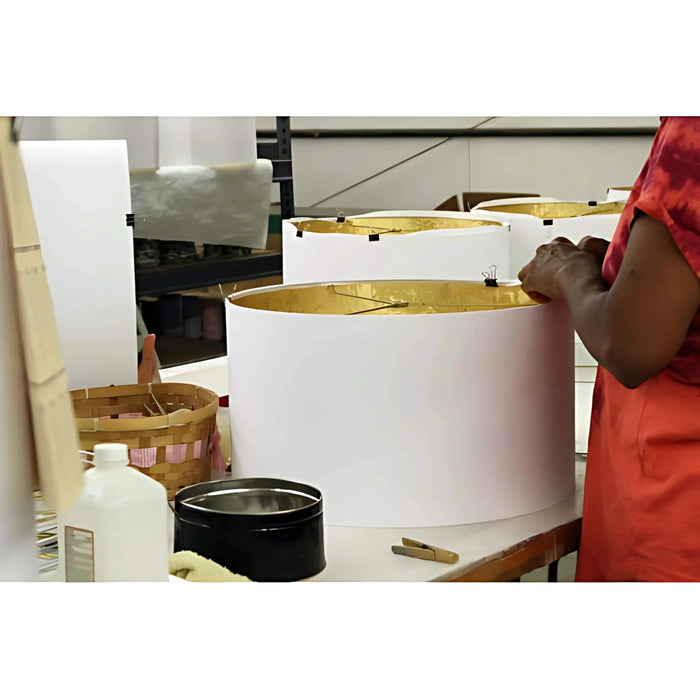 Slant V-Corner Square Softback Lampshade with Washer Fitter, Egg Default -DTYStore