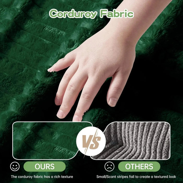 Slipcovered Long Sofa with Removable Cover, Extra Deep Cloud Like Comfy Sofa Couch Camel Corduroy -DTYStore