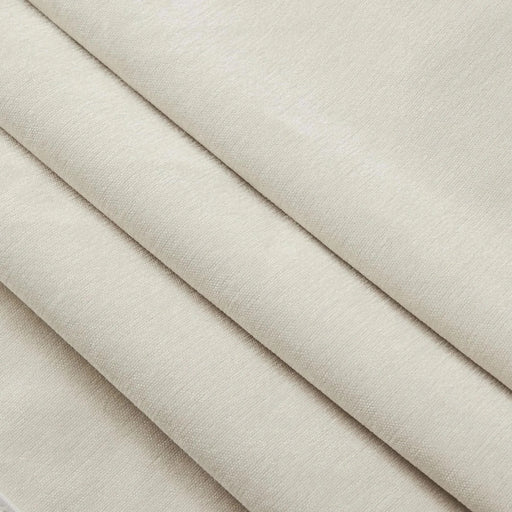 Slipcovered U-Shape Deep Seat Modular Sectional Sofa Couch with French Edge Design Cream Chenille -DTYStore