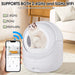 Smart Automatic Cat Litter Box,Automatic Scooping and Odor Removal, App Control, Support 5G&2.4G WiFi for Multiple Cats, Double Odor Removal Default -DTYStore