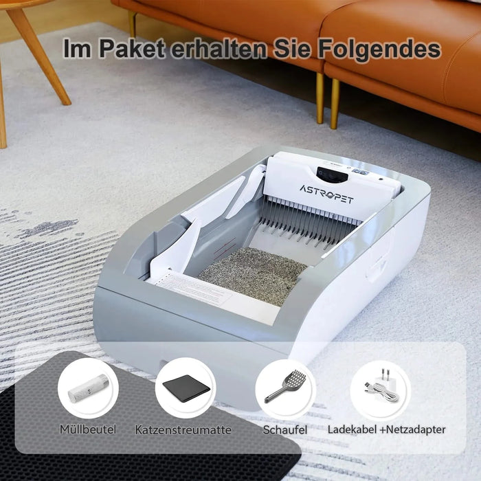 Smart Cat Litter Box Cat Litter Box Wide Opening Default -DTYStore