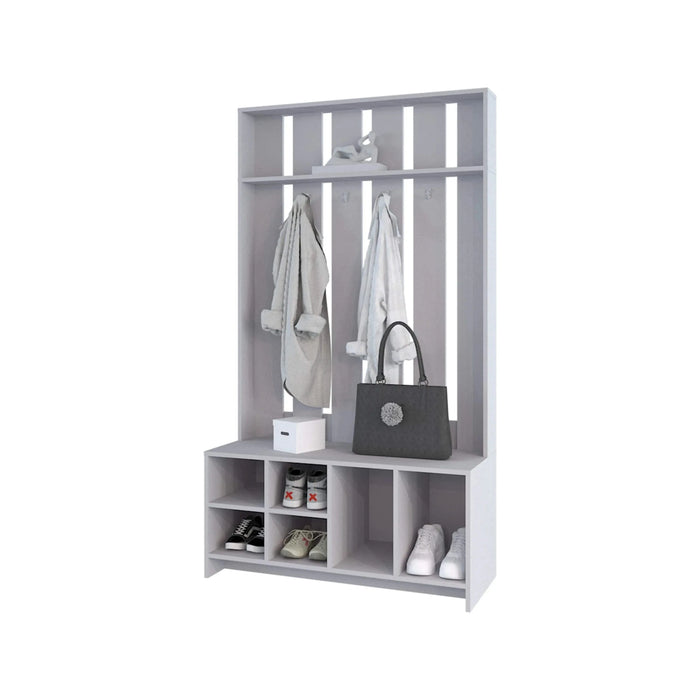 Smoke Hall Tree Open Storage and Coat Space Default -DTYStore