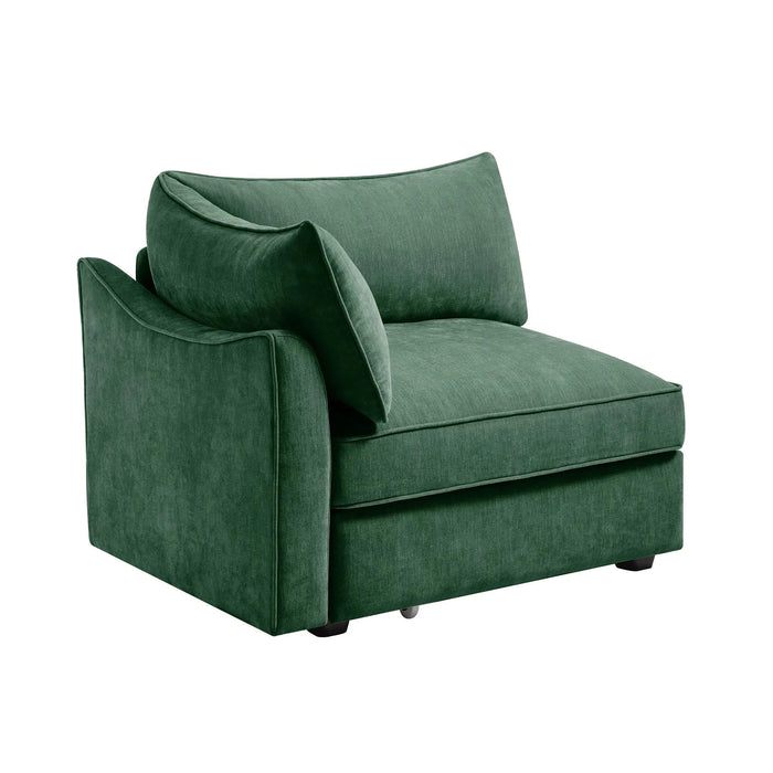Sofa LSF Velvet-Green Default -DTYStore
