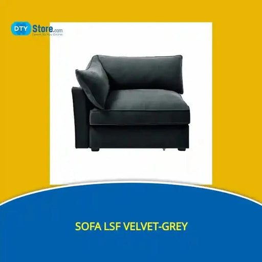 Sofa LSF Velvet-Grey Default -DTYStore