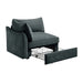 Sofa LSF Velvet-Grey Default -DTYStore