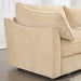 Sofa with pull-out storage drawers under each seat, crescent armrests and wraparound back Wheat -DTYStore