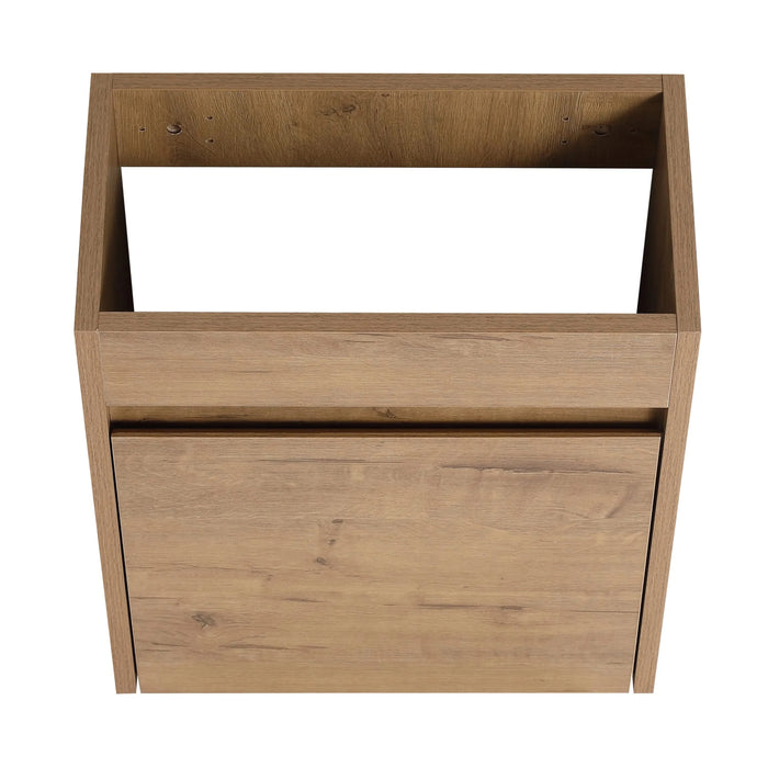 Soft Close Doors Bathroom Vanity With Sink,16 Inch For Small Bathroom Default -DTYStore