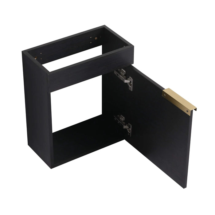 Soft Close Doors Bathroom Vanity With Sink,16 Inch For Small Bathroom Default -DTYStore