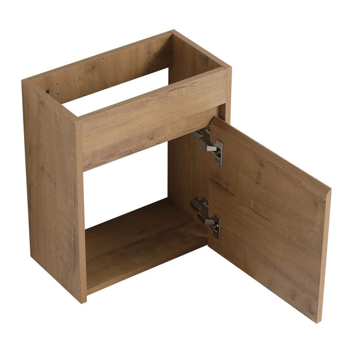 Soft Close Doors Bathroom Vanity With Sink,16 Inch For Small Bathroom Default -DTYStore