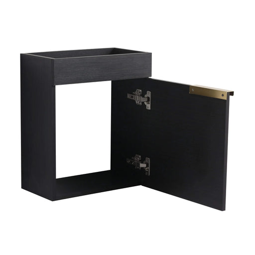 Soft Close Doors Bathroom Vanity With Sink,16 Inch For Small Bathroom Default -DTYStore