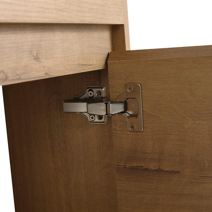 Soft Close Doors Bathroom Vanity With Sink,16 Inch For Small Bathroom Default -DTYStore