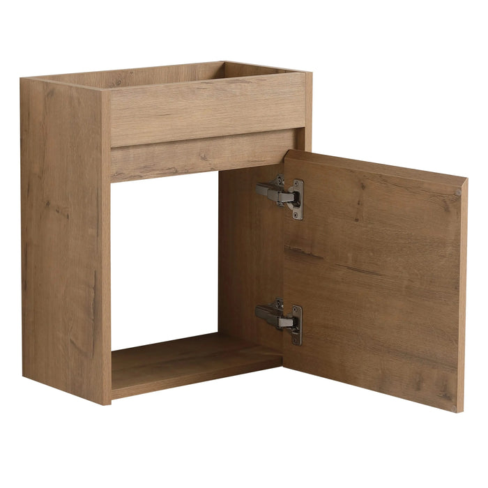 Soft Close Doors Bathroom Vanity With Sink,16 Inch For Small Bathroom Default -DTYStore