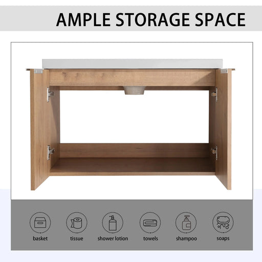 Soft Close Doors Bathroom Vanity With Sink,30 Inch For Small Bathroom,30x18-00630 IMO(KD-Packing) Default -DTYStore