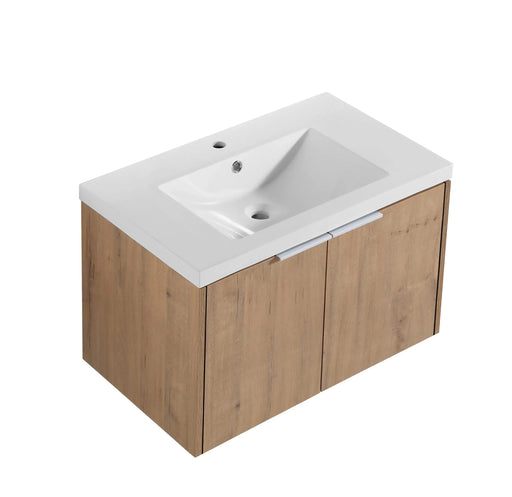 Soft Close Doors Bathroom Vanity With Sink,30 Inch For Small Bathroom,30x18-00630 IMO(KD-Packing) Default -DTYStore