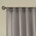 Solid Crushed Curtain Panel Pair(2 Pcs Window Panels) Default -DTYStore
