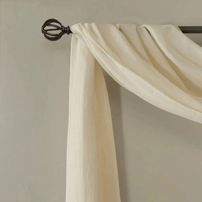 Solid Crushed Scarf Sheer Default -DTYStore