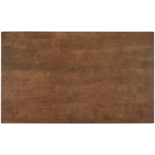 Solid Wood Rustic 45' Stationary Kitchen Island, Rubber Wood Butcher Block Dining Table Prep Table with 2 Open Shelves for Small Places,Walnut+Cream White Default -DTYStore