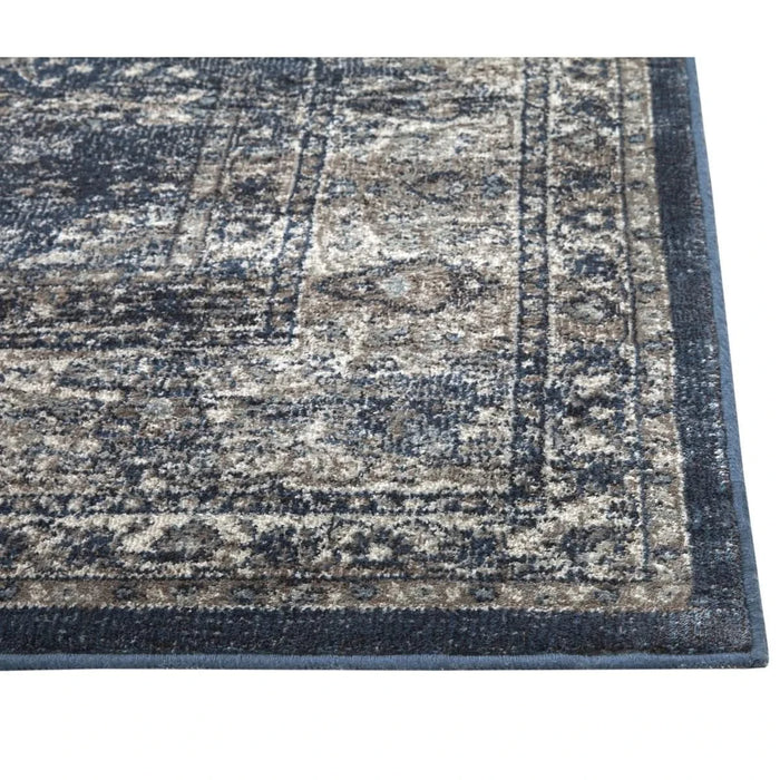 Sonoma Navy Blue/Silver Area Rug Default -DTYStore