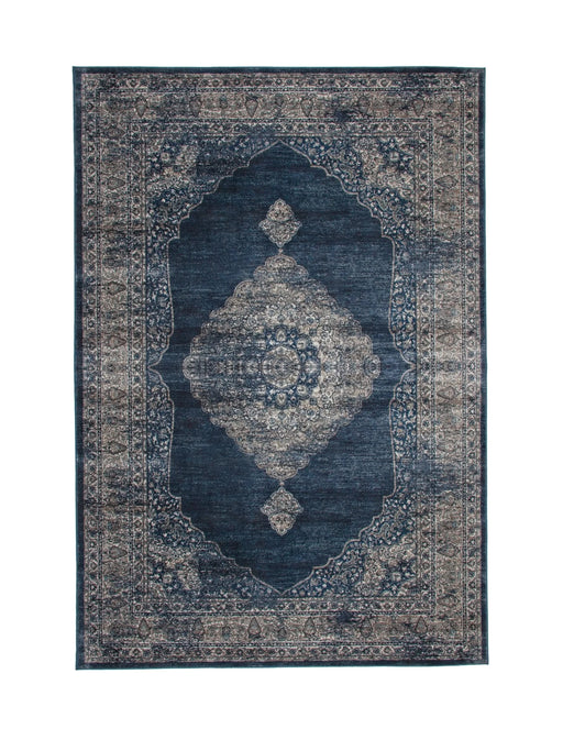 Sonoma Navy Blue/Silver Area Rug Default -DTYStore