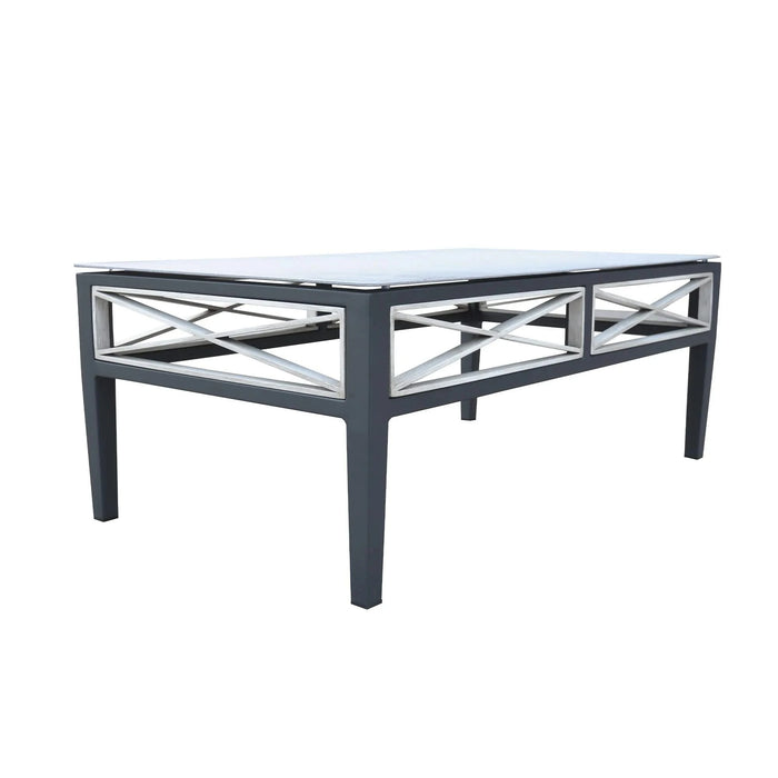 Sonoma Outdoor 4 piece Set in Dark Gray Finish and Taupe Cushions Default -DTYStore