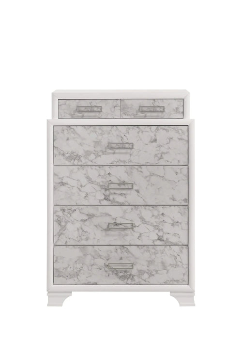 Soul Modern Style Queen 5PC Bedroom Set Made with wood in White(NJ Inventory) Default -DTYStore