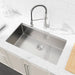 Stainless Steel Kitchen Sink, 33″x19″ Single Bowl, Undermount Handmade Sink in Dark Gray, with Cutting Board, Colander - DTY Store