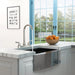 Stainless Steel Kitchen Sink Faucet with 2 Handles, Brushed Nickel Finish, 3-Hole Installation - DTY Store