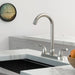 Stainless Steel Kitchen Sink Faucet with 2 Handles, Brushed Nickel Finish, 3-Hole Installation- DTY Store