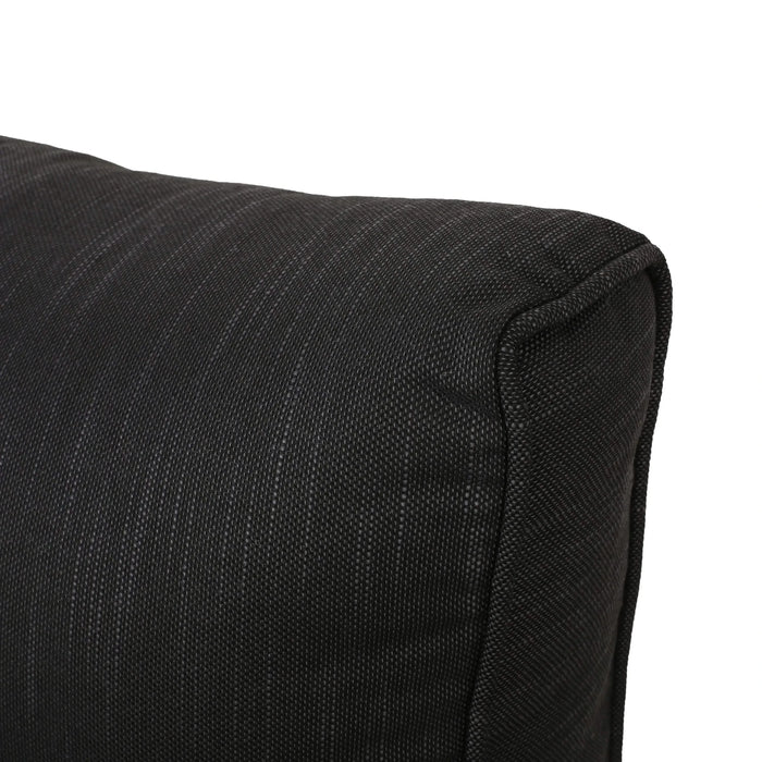 Sterling V-Shaped Outdoor Aluminum 5 Seater Sofa Set with Cushions Default -DTYStore