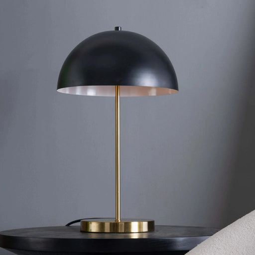 Stratos Table Lamp - Black Outer White Inner 110120V, Modern Style Bedside Lamp,Gold Metal Base Default -DTYStore