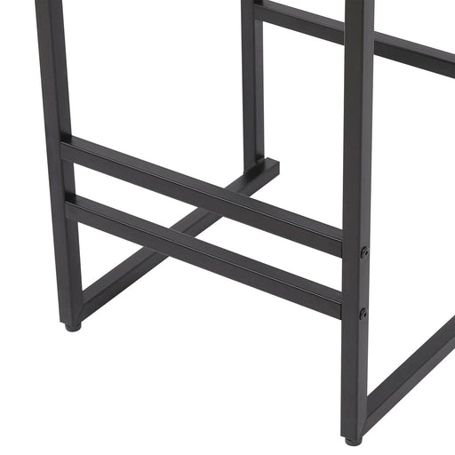 Style B Black & Creamy White Woven Bar Stools with Backrest, Paper Rope Weave Dining Chairs for Kitchen Island Default -DTYStore