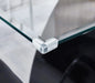 Stylish Dining Room Table, Luxury Glass Top Dining Table, Modern Design For Your House (2 Colors) Default -DTYStore
