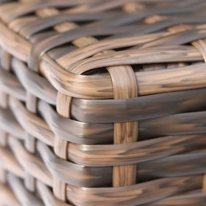 Stylish Outdoor Wicker Sofa Set with Cushions - Seats 4 - Weather Resistant Resin Wicker Default -DTYStore