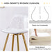 Stylish Upholstered Bar Chairs with Metal Legs in White and Gold for Dining Room, Kitchen, and Terrace Default -DTYStore