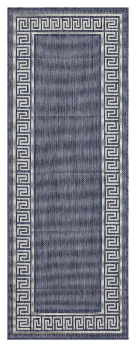 Sunshine GC_HAR2001 Blue 7 ft. 10 in. x 10 ft. 3 in. Indoor/Outdoor Area Rug Default -DTYStore