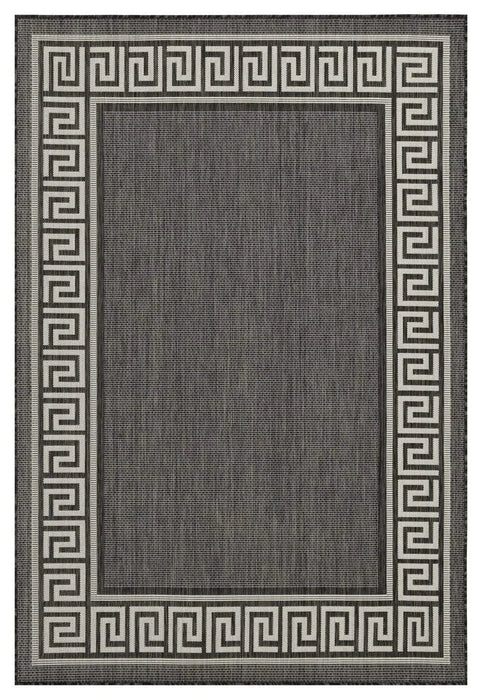 Sunshine GC_HAR2002 Anthracite 7 ft. 10 in. x 10 ft. 3 in. Indoor/Outdoor Area Rug Default -DTYStore
