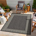 Sunshine GC_HAR2002 Anthracite 7 ft. 10 in. x 10 ft. 3 in. Indoor/Outdoor Area Rug Default -DTYStore