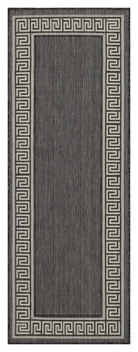 Sunshine GC_HAR2002 Anthracite 7 ft. 10 in. x 10 ft. 3 in. Indoor/Outdoor Area Rug Default -DTYStore