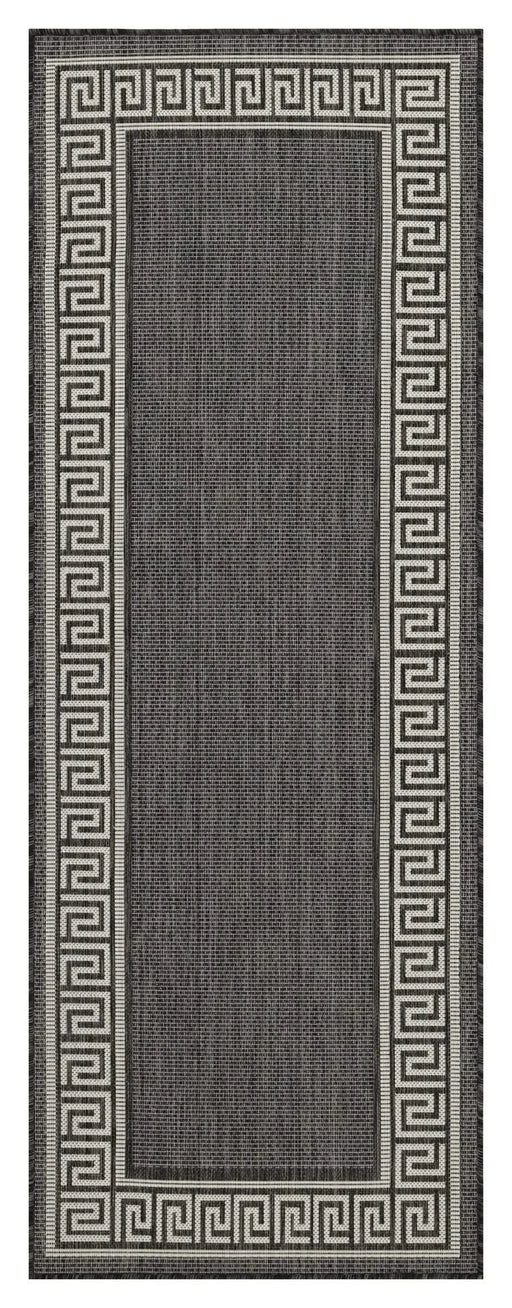 Sunshine GC_HAR2002 Anthracite 7 ft. 10 in. x 10 ft. 3 in. Indoor/Outdoor Area Rug Default -DTYStore
