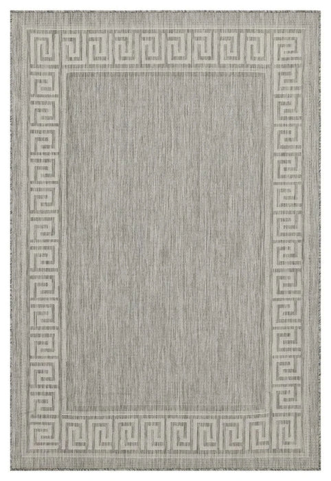 Sunshine GC_HAR2003 Silver 7 ft. 10 in. x 10 ft. 3 in. Indoor/Outdoor Area Rug Default -DTYStore