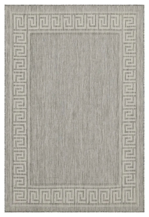 Sunshine GC_HAR2003 Silver 7 ft. 10 in. x 10 ft. 3 in. Indoor/Outdoor Area Rug Default -DTYStore