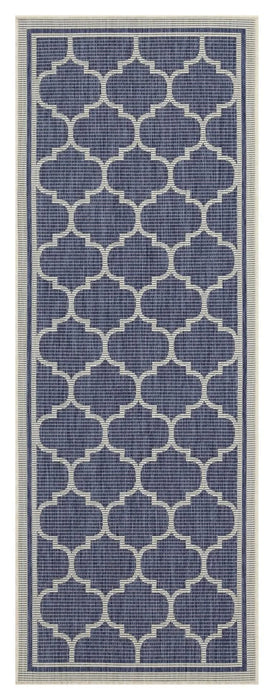 Sunshine GC_HAR2004 Blue 7 ft. 10 in. x 10 ft. 3 in. Indoor/Outdoor Area Rug Default -DTYStore