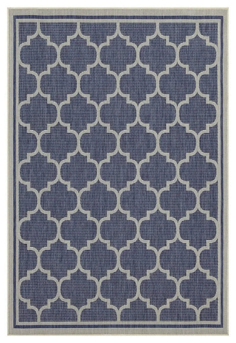 Sunshine GC_HAR2004 Blue 7 ft. 10 in. x 10 ft. 3 in. Indoor/Outdoor Area Rug Default -DTYStore