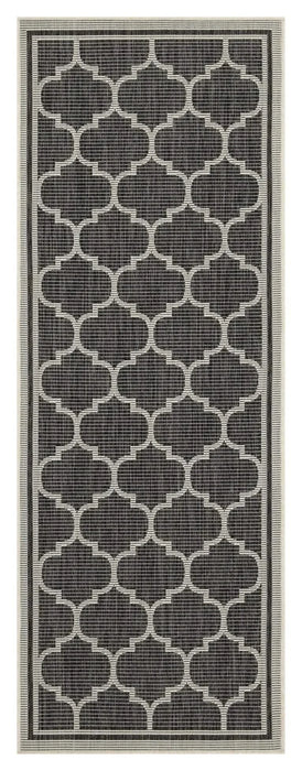 Sunshine GC_HAR2005 Anthracite 7 ft. 10 in. x 10 ft. 3 in. Indoor/Outdoor Area Rug Default -DTYStore