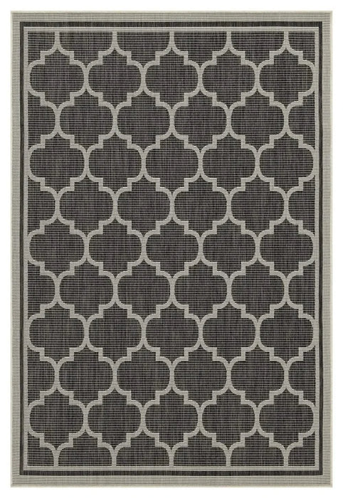 Sunshine GC_HAR2005 Anthracite 7 ft. 10 in. x 10 ft. 3 in. Indoor/Outdoor Area Rug Default -DTYStore